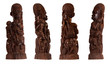 African wooden carving of mother and children African wooden carving of mother and children