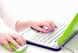 keyboard with childs hands
