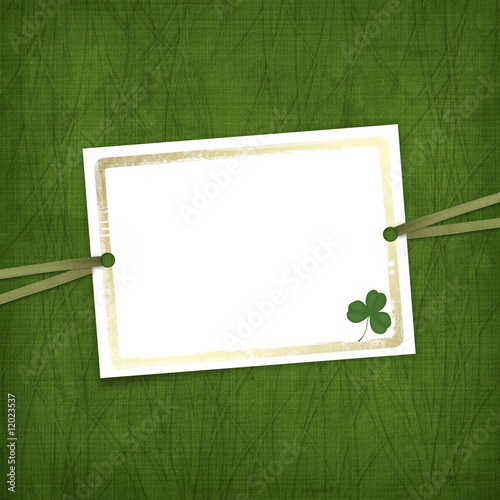 Illustration: Old invitation for holiday with ribbons on the grunge background Old invitation for holiday with ribbons on the grunge background
