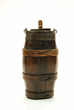 Old mini wooden keg used by farmers to carry wine into fields