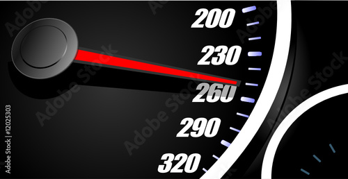 Vektor: Sport car speedometer. Vector illustration Sport car speedometer. Vector illustration