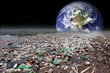 earth sinking in pollution