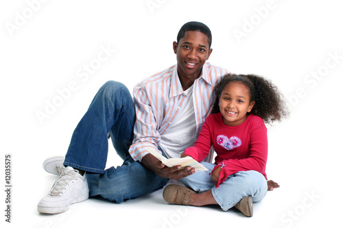 Photo: Father Daughter Reading Father Daughter Reading