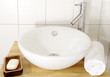 Foto: Waschtisch - Handtuch - Seife- Close Waschtisch - Handtuch - Seife- Close