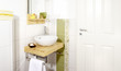 Foto: Waschtisch - Handtuch - Seife - wide mit deko Waschtisch - Handtuch - Seife - wide mit deko