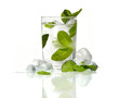 Mint ice vodka