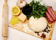Ingredients of pizza