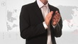 Stock Footage of a Business Man Applauding