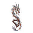Ilustracion de un Dragon Mitico