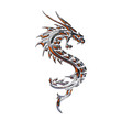 Ilustracion de un Dragon Mitico