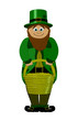 Illustration: leprechaun With Pot Of Gold - Saint patricks Day leprechaun With Pot Of Gold - Saint patricks Day