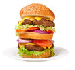 super size double cheeseburger