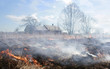 fire and clouds of smoke