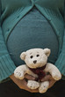 Embarazada con peluche