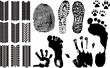 A collection of Vector Fingerprints, Footprints and more