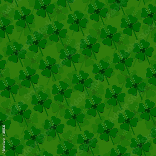 Illustration: Four-leaf clover Background - Saint Patricks Day Four-leaf clover Background - Saint Patricks Day
