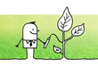 Illustration: homme & écologie homme & écologie