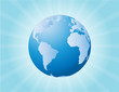 Globe and Sunburst