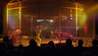 cirque, dompteur dans une cage