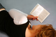 reading book