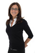 Business woman with glasses