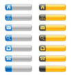 Banner buttons with web icons