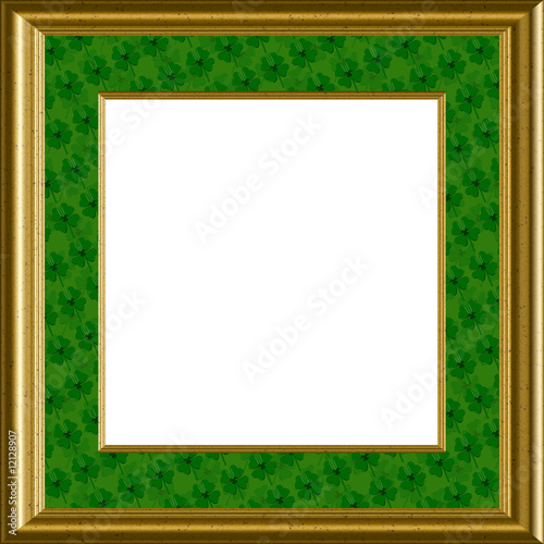 Illustration: Luck Of The Irish, Shamrocks Frame - Saint Patricks Day Luck Of The Irish, Shamrocks Frame - Saint Patricks Day