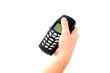 hand holding cell phone