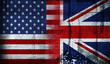 American and British flag