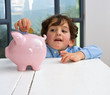 boy piggy bank
