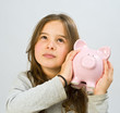 girl piggy bank