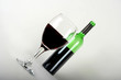 red wine in corner