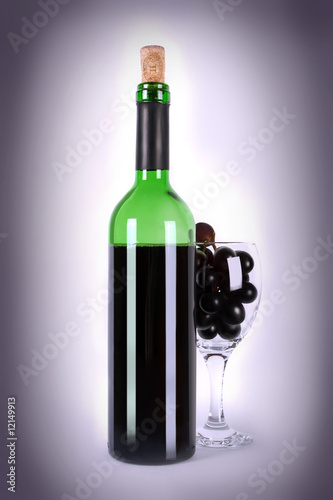 Photo: grape and wine grape and wine
