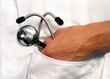 Stethoscope in pocket