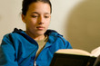Girl read a book