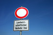 landwirtschaftlicher verkehr frei
