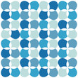 Retromuster blau