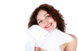 girl with towel