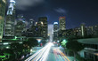 Los Angeles cityscape at night Los Angeles cityscape at night