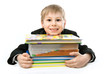 schoolboy with books