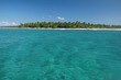 Paradise: Tropical Island with Palm Trees in Caribbean Ocean
