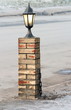 lamp on the brick post