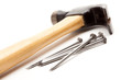 Tools, Hammer and Nails Isolated Tools, Hammer and Nails Isolated