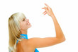 pose of smile blonde