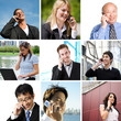 Photo: Business people talking on the phone Business people talking on the phone