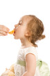 Eating tangerine