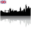 Black Vector London silouhette skyline