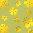 Aluminum Flowers yellow - Perforated plate