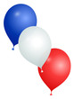 Ballons bleu blanc rouge