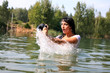 photographer in water